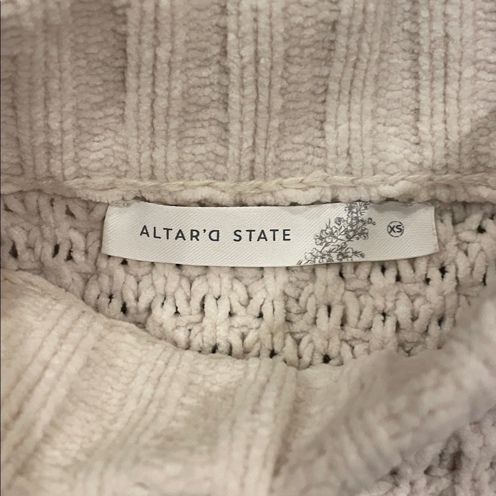 Altar'd State Cream Turtleneck Sweater - Picture 5 of 11